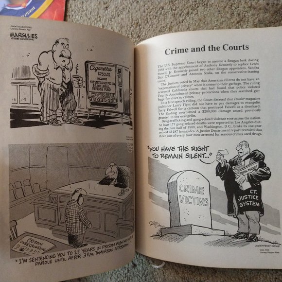 Best Editorial Cartoons of Year 1989 Charles Brooks paperback vintage politics - Picture 10 of 10